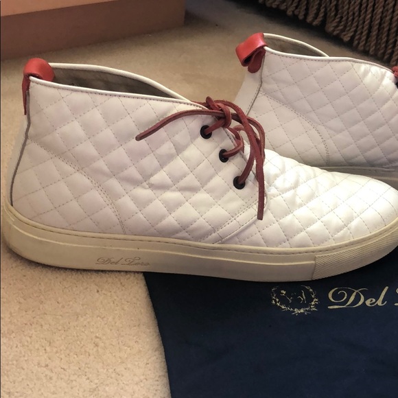 Del Toro White Quilted Sneakers (men’s) - Picture 2 of 5